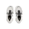 Triple S Sneakers «Μαύρο, Λευκό και Ασημί, Διπλό Αφρό και Πλέγμα» 536737W2FWM8191