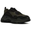 Triple S Sneakers «Olive Green Black» 536737W2FW24010