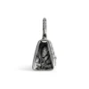 Τσάντα χειρός Hourglass Xs με κεντημένη αλυσίδα “Silver” 7204712AARN8110