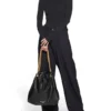 Τσάντα Crush Medium Tote «Μαύρη» 742941210IT1000