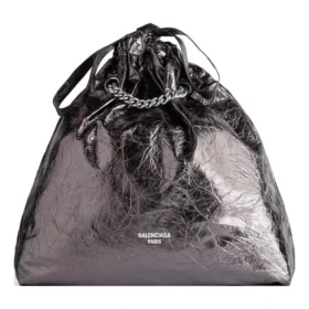 Τσάντα Crush Medium Tote με μεταλλικό φινίρισμα «Γκρι» 7429412AATG1314