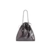 Τσάντα Crush Medium Tote με μεταλλικό φινίρισμα «Γκρι» 7429412AATG1314