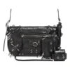 Τσάντα Le Cagole Xs Flap με τρυπήματα «Μαύρη» 7190822AAE31000