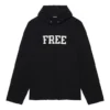 Unisex FW21 Φούτερ με δωρεάν εκτύπωση γραμμάτων Μαύρο 661711TKVD41070