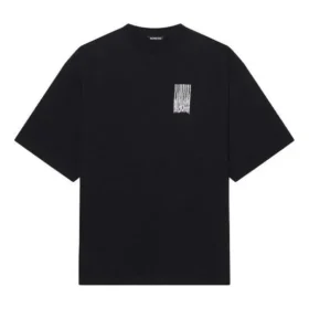 Unisex FW21 Μπλούζα με στρογγυλό λαιμό και τύπωμα Μαύρο 661715TKVE51070