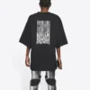 Unisex FW21 Μπλούζα με στρογγυλό λαιμό και τύπωμα Μαύρο 661715TKVE51070