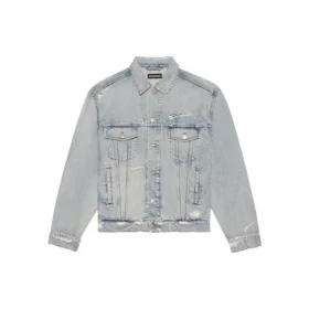 Unisex FW21 Μπουφάν τζιν με λογότυπο Μπλε 664329TBP488961