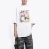 Unisex με τύπωμα «I Love Dogs», λευκό 641614TJVH19000