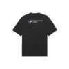 Unisex SS21 Εταιρική εκτύπωση, στρογγυλό λαιμό, κοντό μανίκι, μαύρο 612966TKV861070