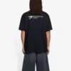 Unisex SS21 Εταιρική εκτύπωση, στρογγυλό λαιμό, κοντό μανίκι, μαύρο 612966TKV861070