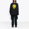 Unisex SS21 Φούτερ με στρογγυλό λαιμό και τύπωμα Μαύρο 651796TKVA11012