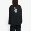 Unisex SS21 Φούτερ με στρογγυλό λαιμό και τύπωμα Μαύρο 651796TKVA11012