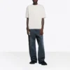 Unisex SS21 Μπλούζα με τυπωμένο λογότυπο, Γκρι 612966TIV542970