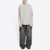 Βαμβακερό πουκάμισο Large Fit “Cement Grey” 681688TKM102967