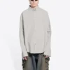 Βαμβακερό πουκάμισο Large Fit “Cement Grey” 681688TKM102967