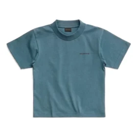 Βαμβακερό T-shirt με λογότυπο «Blue» 681864TOVK74005