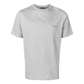Βαμβακερό T-shirt με μικρό λογότυπο “Grey” 556151TYK281300