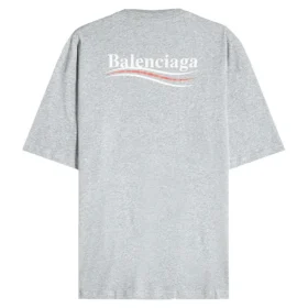 Βαμβακερό T-shirt με πολιτικό λογότυπο «Γκρι» BLGA-508203-TAV44-GY