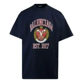 Βαμβακερό T-shirt με τύπωμα λογότυπου κολεγίου «Black» 676589TLV898067