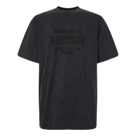 Vintage T-shirt με φαρδιά γραμμή «Washed Black» 641675TMVH81055