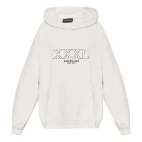 XXXL Oversized φούτερ με κουκούλα “Off White” 713677TNVD99784
