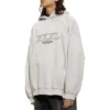XXXL Oversized φούτερ με κουκούλα “Off White” 713677TNVD99784